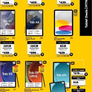 Tablet samsung  at MTN