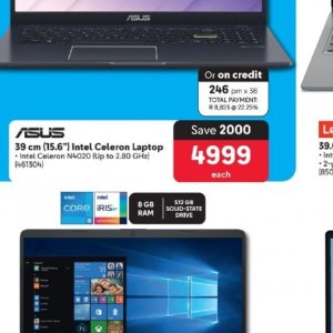 Laptop asus  at Makro