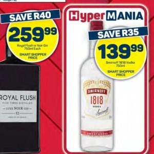 Vodka smirnoff  at Pick n Pay Hyper