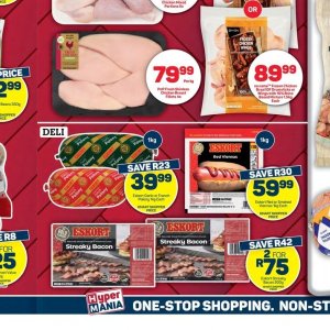 Bacon at Pick n Pay Hyper