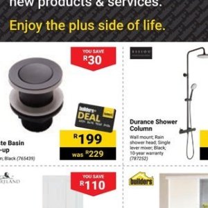 Hand shower at Builders Warehouse