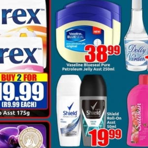 Petroleum jelly at Three Star Cash and Carry
