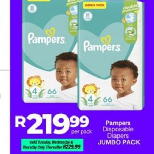 Diapers pampers  at Take n Pay