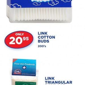 Cotton buds at Link Pharmacy