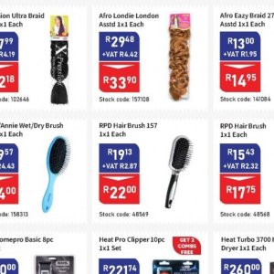 Hair brush at Africa Cash and Carry