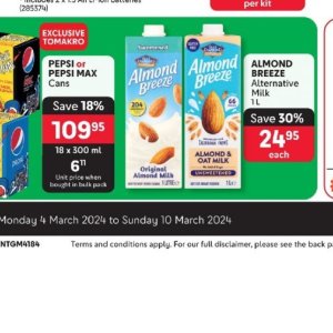 Almond milk at Makro