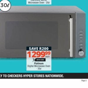 Microwave oven at Checkers Hyper