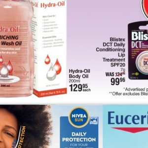 Body oil at Dis-Chem Pharmacies
