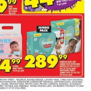 Diapers at Shoprite