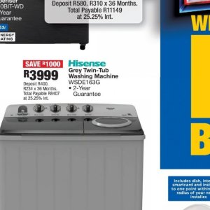 Washing machine at OK Furniture