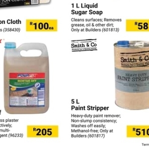 Paint remover at Builders Warehouse