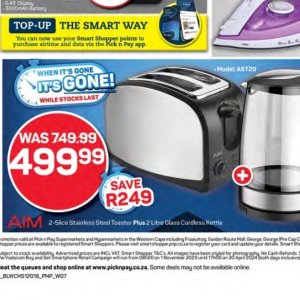 Toaster at Pick n Pay Hyper
