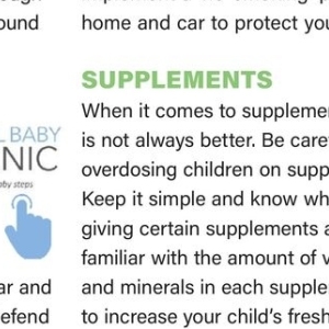 Supplements at Baby City