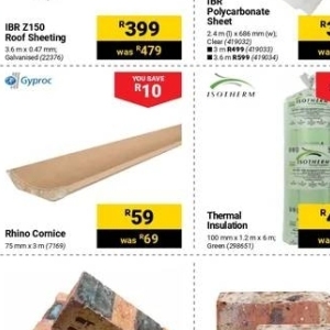 Insulation at Builders Warehouse