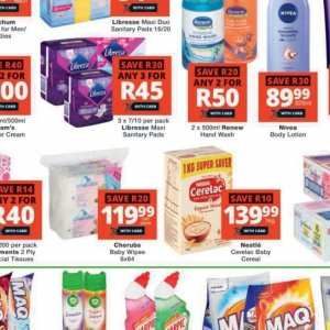 Sanitary pads libresse  at Checkers Hyper