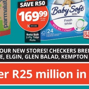 Toilet rolls at Checkers