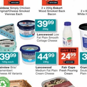 Cottage cheese at Checkers