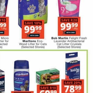 Cat litter at Checkers