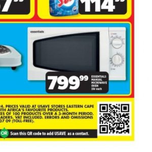 Microwave oven at Usave