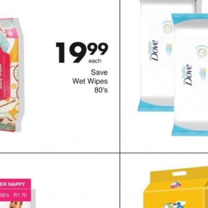 Wet wipes at Save Hyper