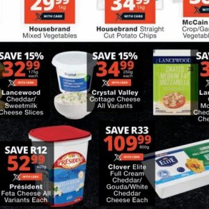 Cottage cheese at Checkers Hyper