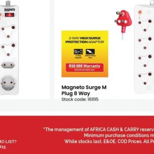 Plug at Africa Cash and Carry
