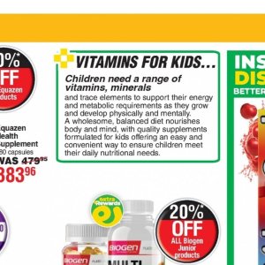 Vitamins at Dis-Chem Pharmacies