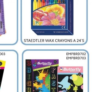 Wax crayons at Mambo\'s Plastic Warehouse