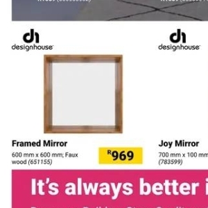 Mirror at Builders Warehouse