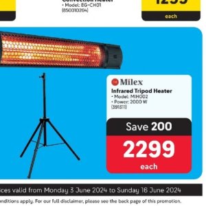 Heater at Makro