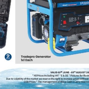 Generator at Africa Cash and Carry