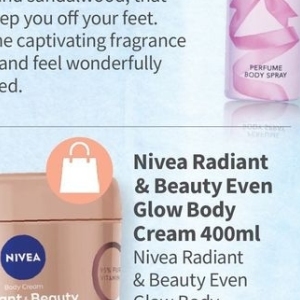 Body cream nivea  at Clicks