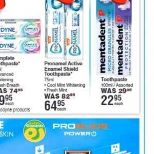 Toothpaste at Dis-Chem Pharmacies