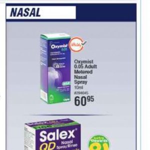 Nasal spray at Dis-Chem Pharmacies