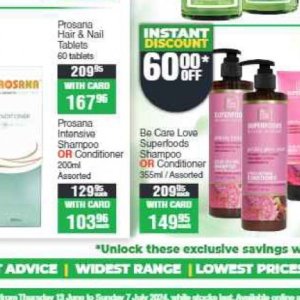 Shampoo at Dis-Chem Pharmacies