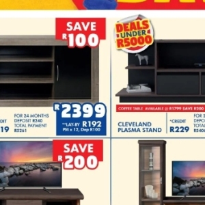 TV set at Russells