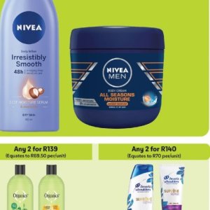 Body cream nivea  at Makro