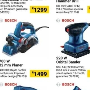 Orbital sander bosch  at Builders Warehouse