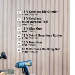 Grinder at Builders Warehouse