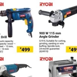 Grinder at Builders Warehouse