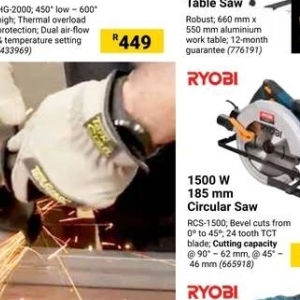 Circular saw at Builders Warehouse