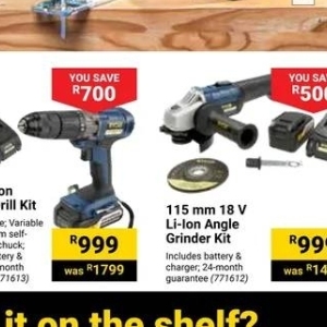 Grinder at Builders Warehouse