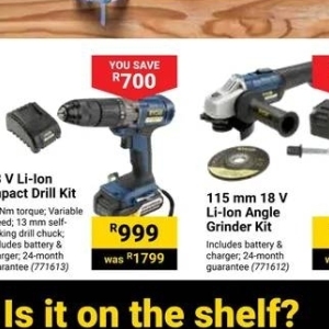 Grinder at Builders Warehouse