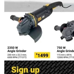 Grinder at Builders Warehouse