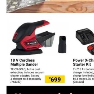 Orbital sander at Builders Warehouse