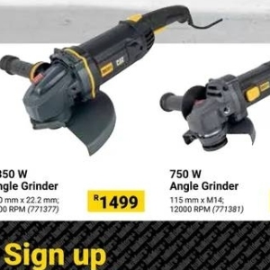 Grinder at Builders Warehouse