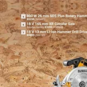 Circular saw at Builders Warehouse