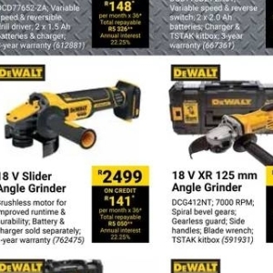 Grinder at Builders Warehouse