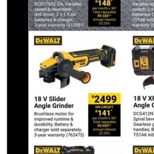 Grinder at Builders Warehouse