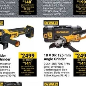 Grinder at Builders Warehouse